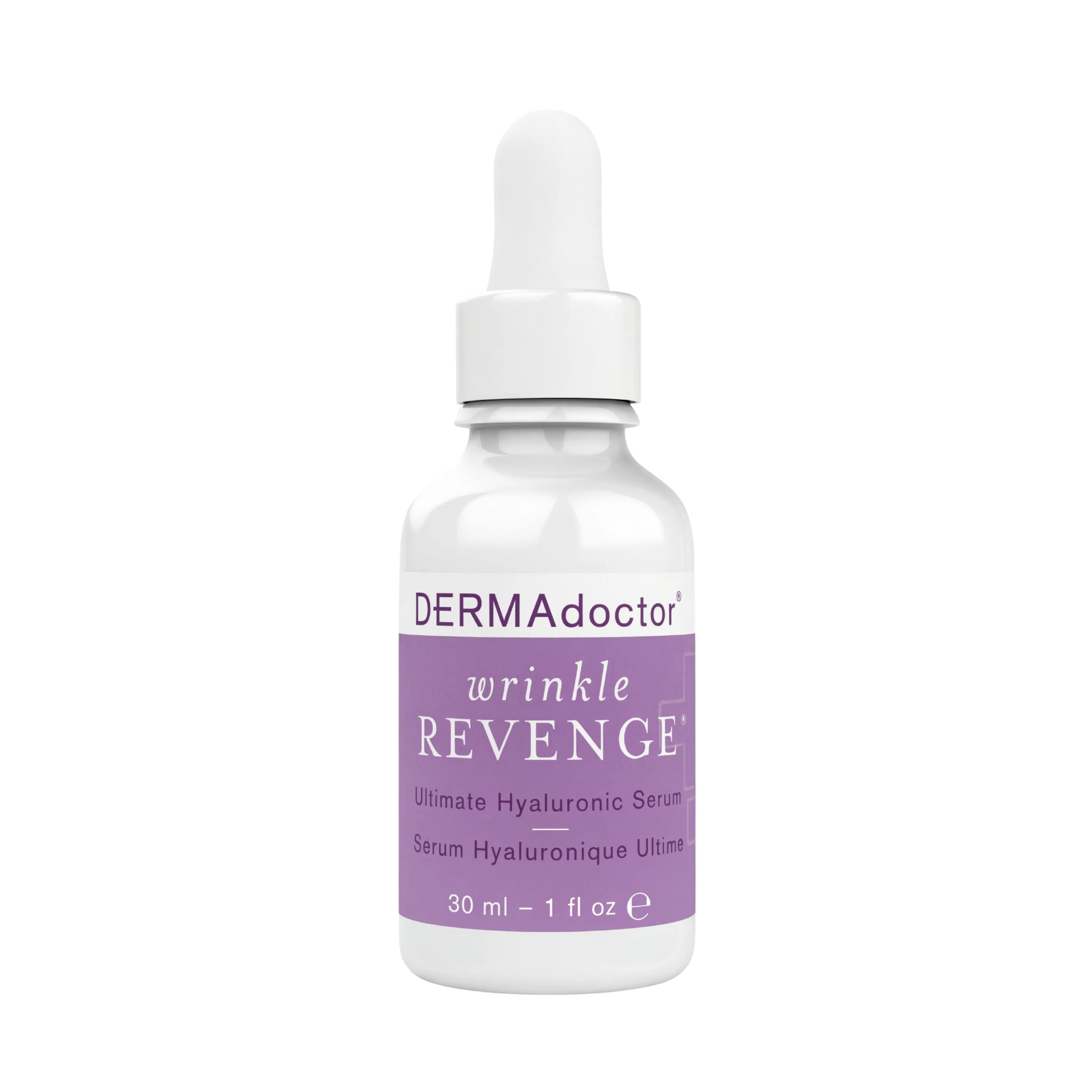 DERMAdoctor Wrinkle Revenge Dermatologist Formulated Anti Aging Hyaluronic Acid Serum for Face, Hydrating Serum,Wrinkle Filler& Hydrating Primer-1floz
