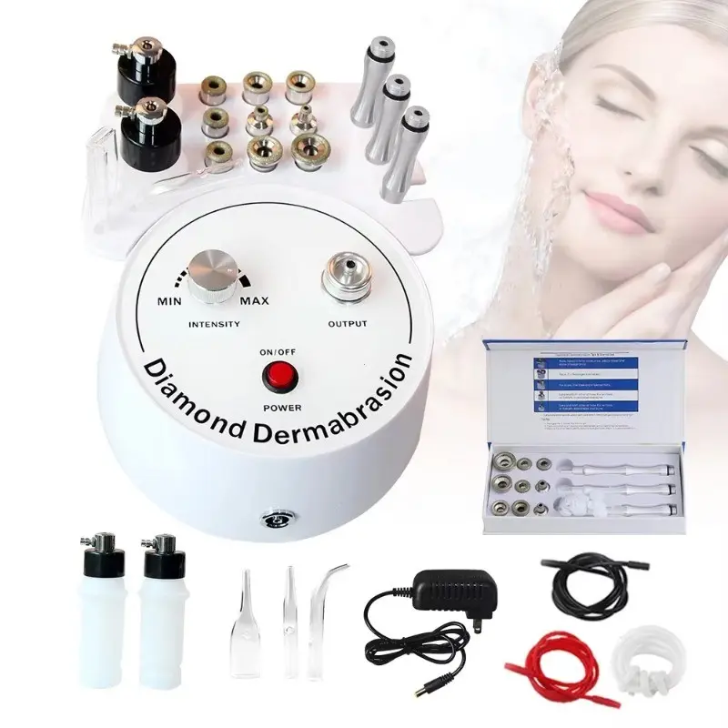 Three-In-One Diamond Microcrystal Exfoliator Beauty Device, Vacuum Cleaner, Water Spray, Facial Skin Care, New Model Lb180