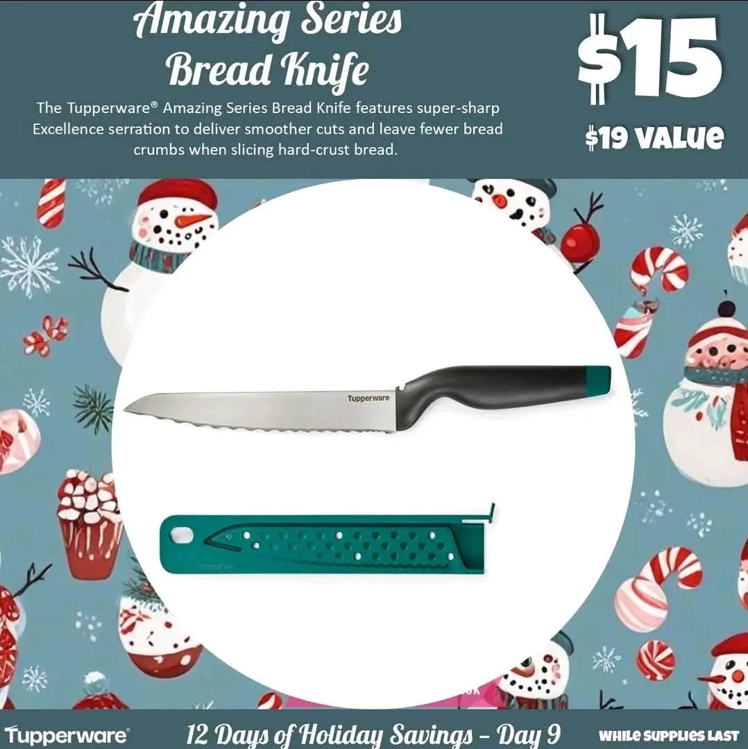 Tupperware Amazing Series Bread Knife