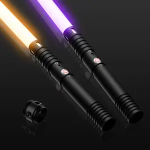MAMXUAN,Lightsaber,Dueling Double Light Saber,Metal Hilt Force Fx Rechargeable 2pack Real 20Colors Length 40 in gradient lightsabers,real dueling lightsaber for adults,Christmas Halloween Present for Kids
