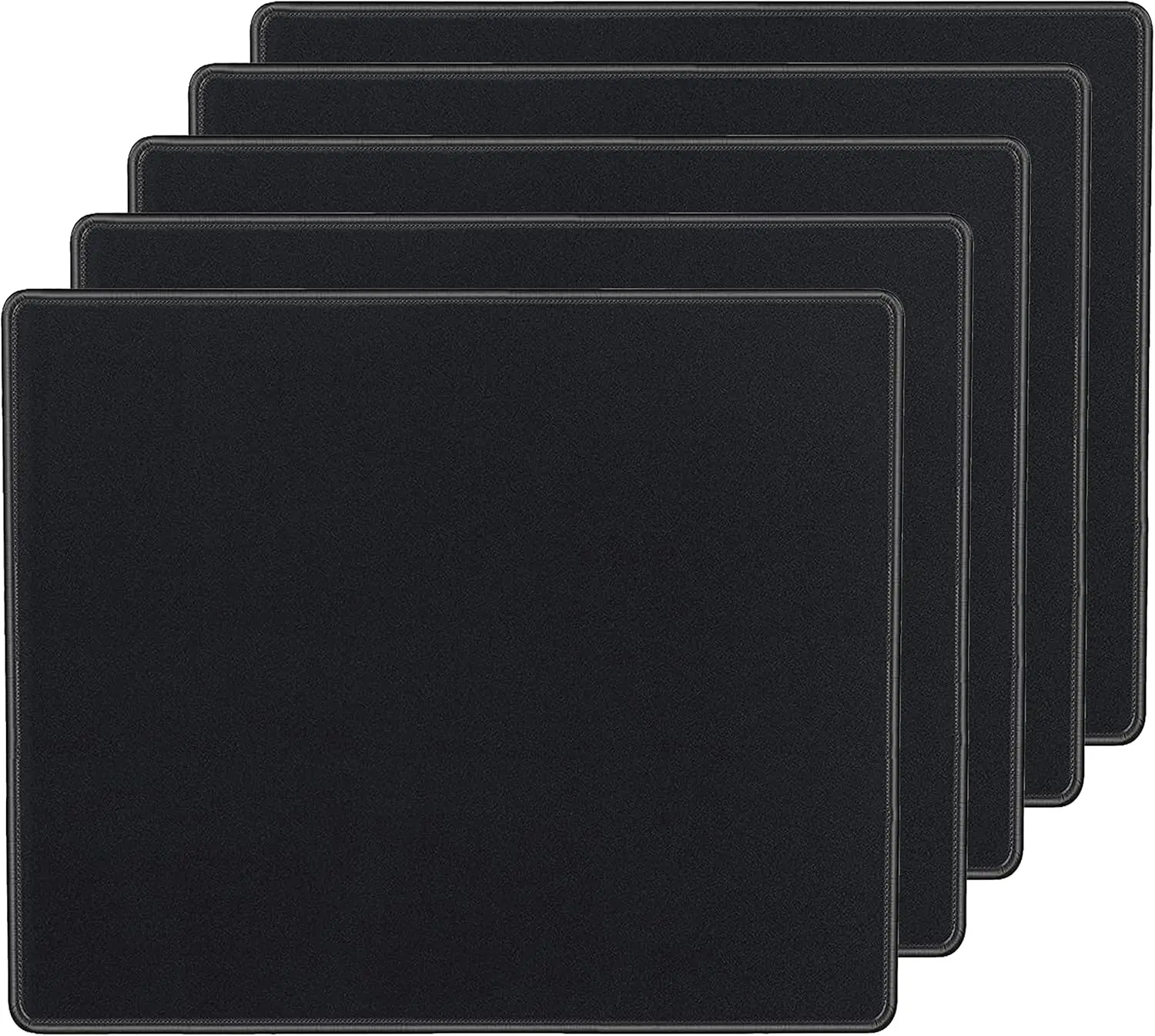 5 Pack Mouse Pad with Reinforced Stitching Edge