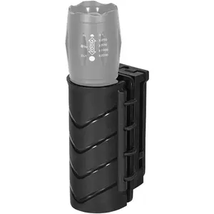 KRYDEX Tactical Flashlight Holster,360 Degree Rotatable Flashlight Holder for Duty Belt Torch Carry Case Pouch Fits for 1"-1 1/4" Diameter Flashlight