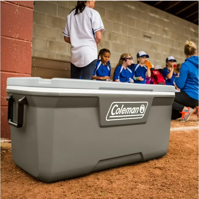 Coleman 316 Series 120QT Hard Chest Cooler, Silver Ash