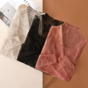 2PCS/3PCS Lace Top, Semi-transparent, with a Hint of Gentle Allure. The High-stretch Fabric Wraps the Body Snugly, Creating a Misty, Dreamy Aesthetic That Accentuates Every Graceful. The Soft, Form-fitting Material Is Comfortable Without Being Tight