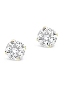 Sterling Silver 5mm CZ Stud Earrings