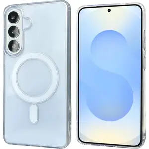 Magnetic for Samsung Galaxy S26/S25/S24/S23 FE/S22 Ultra Plus Case Clear [Compatible with MagSafe][Anti-Yellowing][Built-in 4 Airbags][Military Grade Protection][Shockproof Slim] S26 Ultra Phone Case