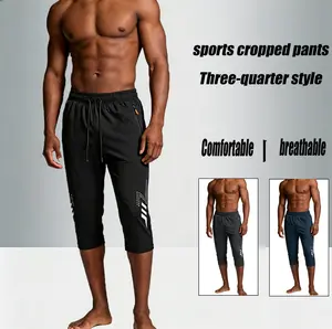 Lightweight breathable 3/4 pants, stylish design with zipper pockets, perfect for sports, running, and casual wear. Comfortable and free, a summer have! #SportsFashion #SummerEssentials"