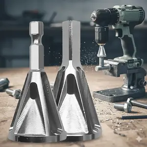 Professional Multi-Blade Deburring Tool: HSS Industrial Chamfering Device for Metal, Anti-Slip Anti-Jamming Edge Repair Kit. Durable Versatile Deburr Tool for Automotive & Industrial Metalworking, Fast Burr Removal & Surface Finishing.