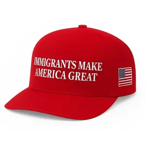 RED SOLID- Immigrants Make America Great Hat