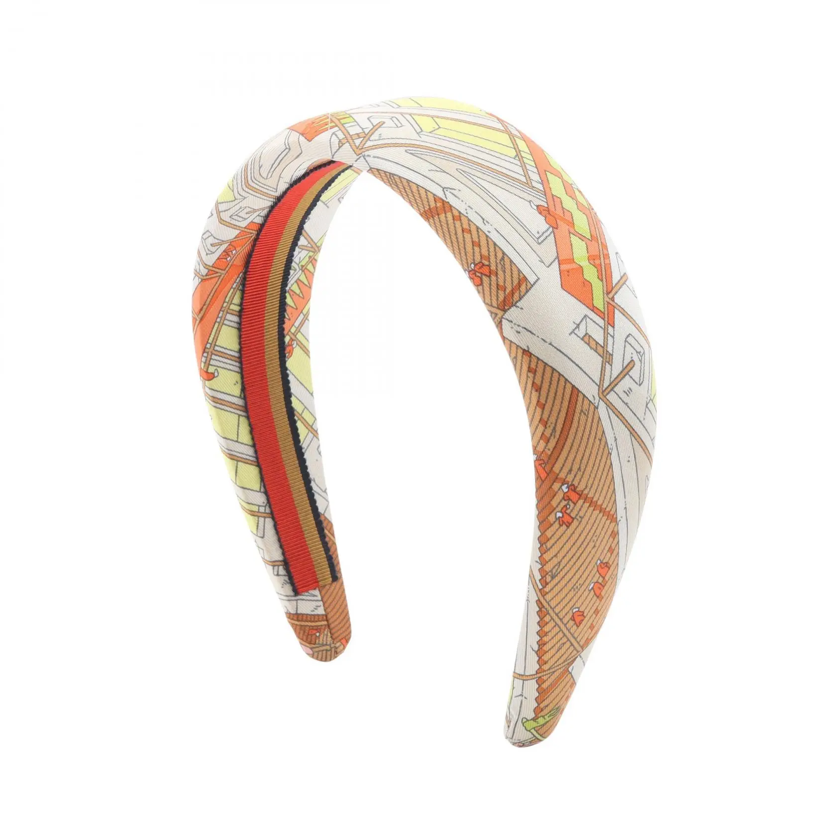 Pre-owned HERMÈS Silk Small Leather Goods Hermes La Legende Du Cheval Headband