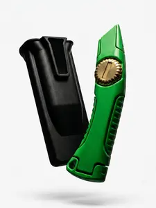 GripX Pro Premium Heavy Duty Utility Knife – Ergonomic Aluminum Roofing Knife for Professional Roofers & Construction Workers | Multi-Purpose Cutting Tool with 6 Extra Blades