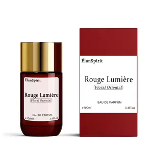 Rouge Lumière Perfume for Women and Man, Eau de Parfum (100ml) - Floral Oriental Scent, Long-Lasting Fragrance with Saffron, Jasmine & Amber, Perfect Gift, Floral Scents