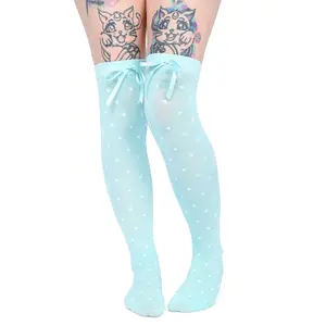 Knee High PolkaDot Socks - Mint