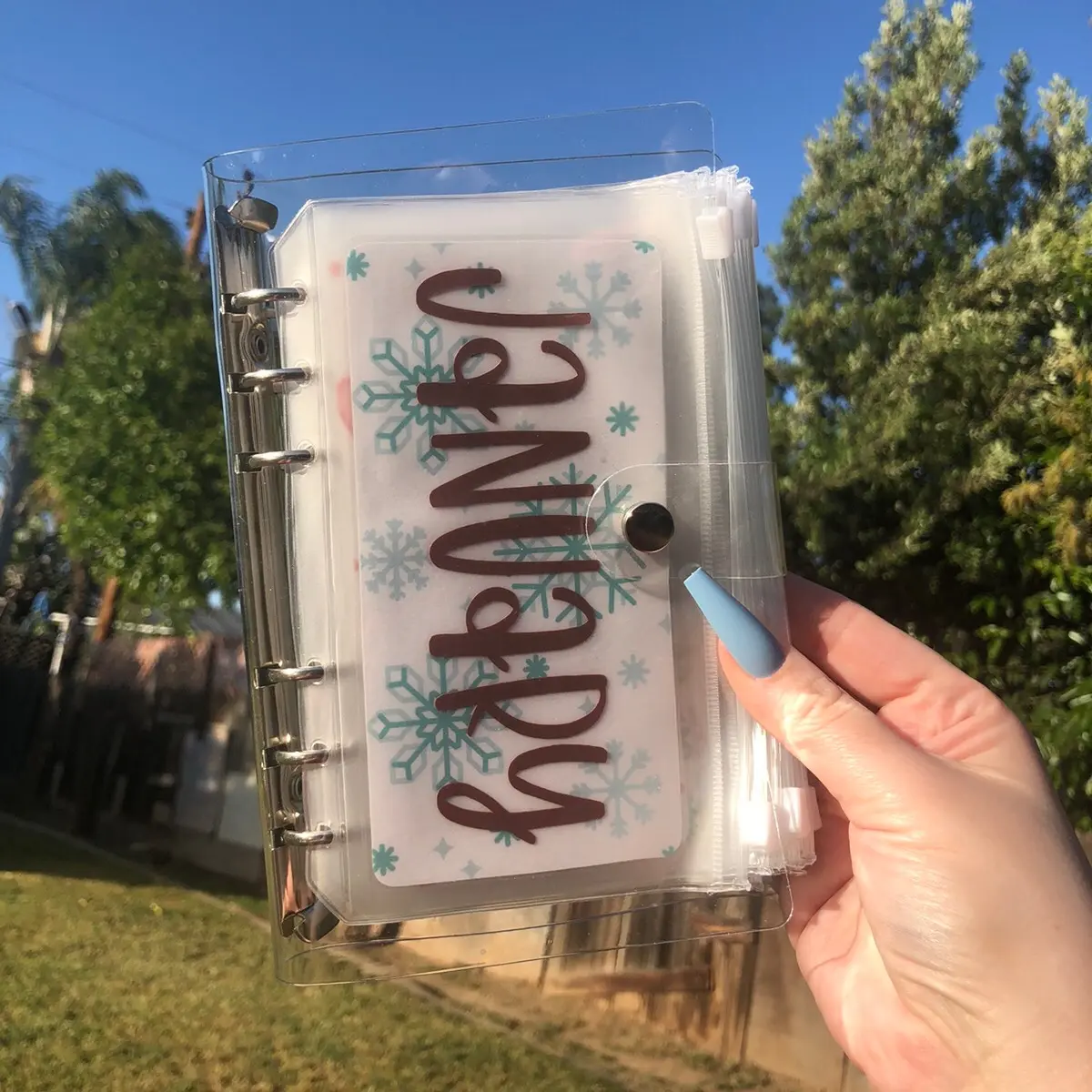 12 month savings challenge bundle WITH ENVELOPES AND CLEAR BINDER | A6 Size