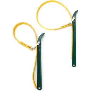15" + 12" Belt Strap Wrench, Multi-Purpose Adjustable Strap Oil Filter Strap Opener Wrench,with 35 7/16 inches Capacity Adjustable Strap, 2 Pack