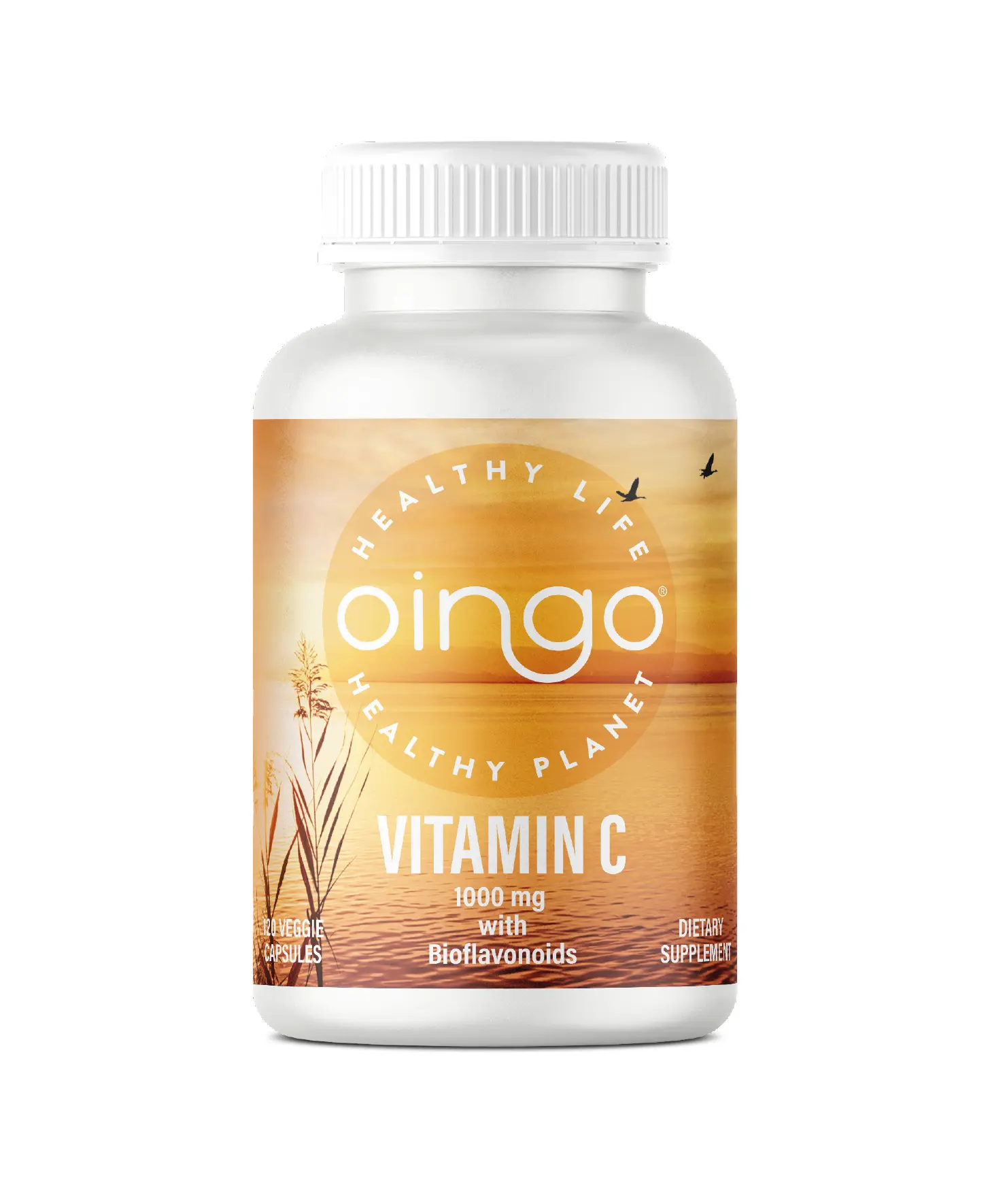 1000mg Vitamin C Supplement with Acerola Cherry, Sodium Ascorbate, Citrus Bioflavonoids, Iron - Unflavored Vegetarian Capsules for Immunity Boost, Daily Supplemental Nutrition Support (120 Veggie Caps)