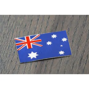 Chrome Country Flag Football Helmet Decal