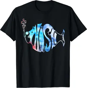 Colorful Phish-Jam, Tie-Dye Tee For Fisherman T-Shirt | Unisex Cotton Tee, Short Sleeve, Size S-5XL