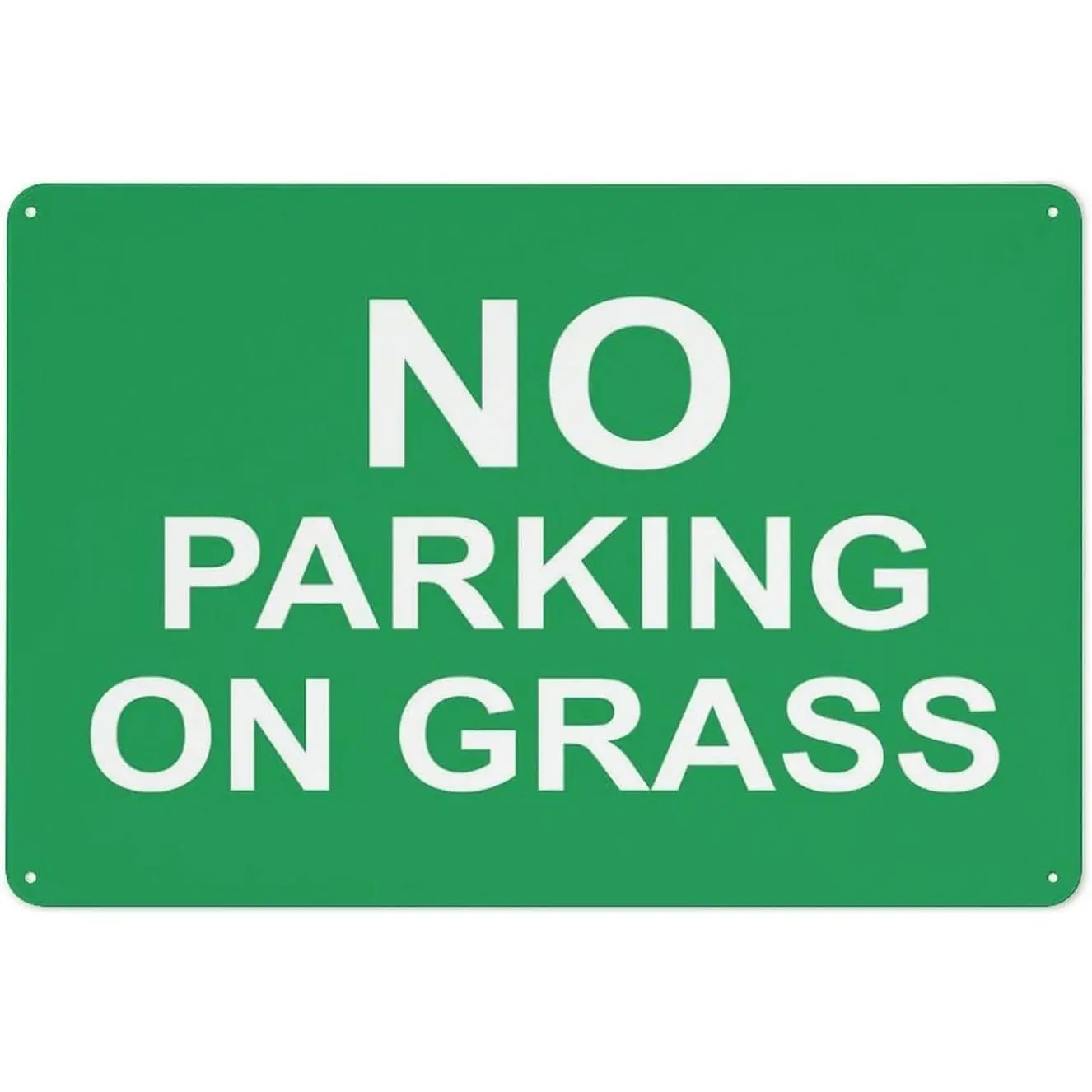 No Parking On Grass Sign Safe Sign, Signs Outdoor, 12 X 8 In, Sign For Home, Business, Driveway Alert