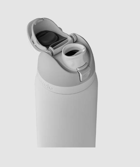 Owala FreeSip 24oz Neo Sage On Stainless Steel Insulated Water Bottle Portable Flask Tumbler Mug for Long Days & Trips