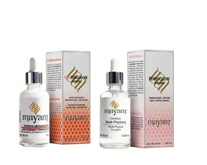Mayam Beauty Glow & Firm Daily Duo | Mexican Skincare Kit with Retinol, Hyaluronic Acid & Niacinamide | Hydrating & Age-Defying Serums for Smooth, Dewy Skin (Pink + Orange Set)