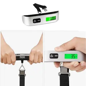 Digital Handheld Luggage Scale, High Precision Hanging Scale 110lb/50kg, Backlit Display, Perfect for Travel & Home Use, Traveling Gadgets, Ideal Gift for Men