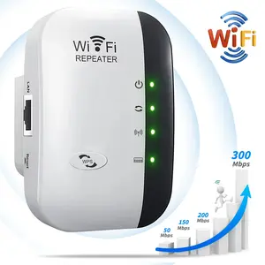 WiFi Extender,WiFi Extender Signal Booster,Wireless Repeater Coverage to 5,000 sq. ft & 60 Devices,1-Tap Setup,WiFi Extender with Ethernet Port,WiFi Booster, WiFi Range Extender