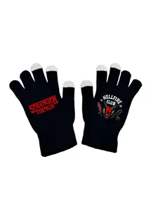 Stranger Things Warm Gloves, Soft Knitted Winter Gift, Unisex Kids & Adults, Cozy Handwear for Cold Weather