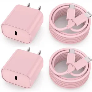 For iPhone 14 Charger Fast Charger, 2Pack 20W PD Type Charger with 6ft USB-C to Lightning Cable for iPhone 14/13/12/11,and More