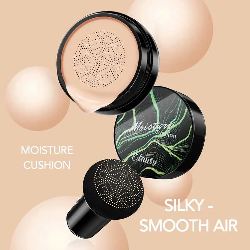 Skincare Concealer Hydrating Moisture Cushion CC Cream Primer Base Foundation Liquid Natural Brightening Glow Coverage Smooth Bb Cream, Makeup Essential for Flawless Look, Flawless Skin Finish