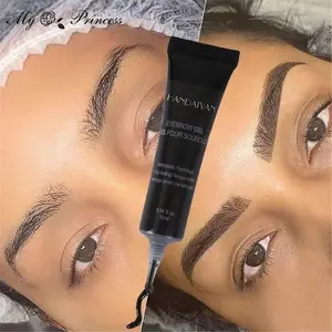 Natural 6 Colors Liquid Dyeing Eyebrow Cream Set Waterproof Durable Brown Tint Eyebrow Henna Mascara Eyebrows Paint Makeup Cosmetic Black