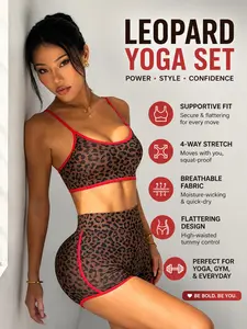 Women's Sporty Yoga Bra, High Elastic Breathable Top, Colorblock Design, Above Knee Length, All Seasons Fitness Wear