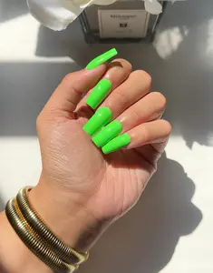 Neon Green press on nails