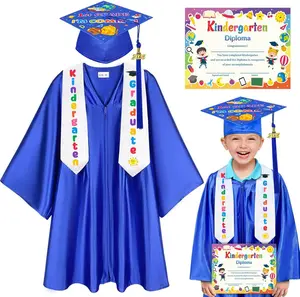 2026 Kindergarten Graduation Cap and Gown,Preschool Graduation Cap Tassel Stole Graduation Certificate
