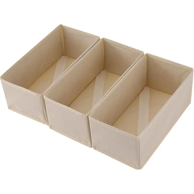 Sock Drawer Organizer Set of 3 Pack Gray, 11