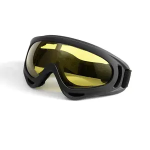 Viral Black Protective Goggles - Anti Scratch Anti Fog Wide Vision Safety Glasses with Adjustable Strap, Unisex Durable Eyewear for Cycling Running Shooting Construction & Outdoor Adventures