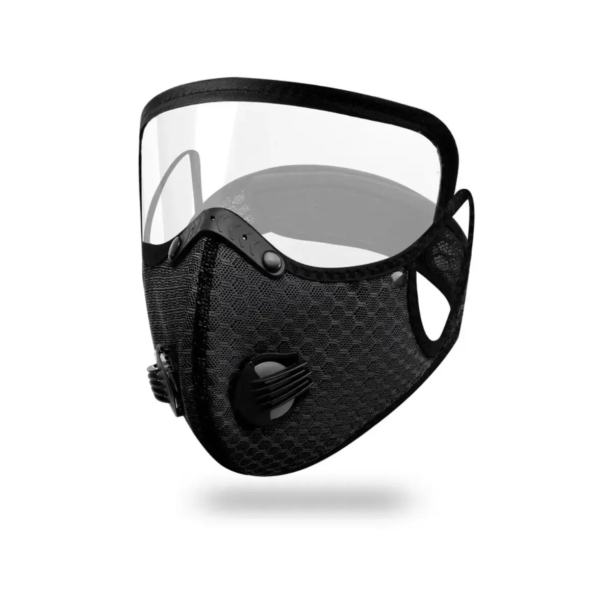 Fold-Flat Carbon Filter Dust Mask, Reusable Detachable Adjustable Breathable Mask for Gardening, Motorcycle Riding
