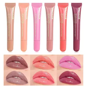 1pcs Moisturizing Hydrating Lip Glaze and Oil, Non-Sticky Formula, Smooth Lips, Lightweight Long-Lasting, Vibrant Colors, 6 Shades Available, Lipgloss