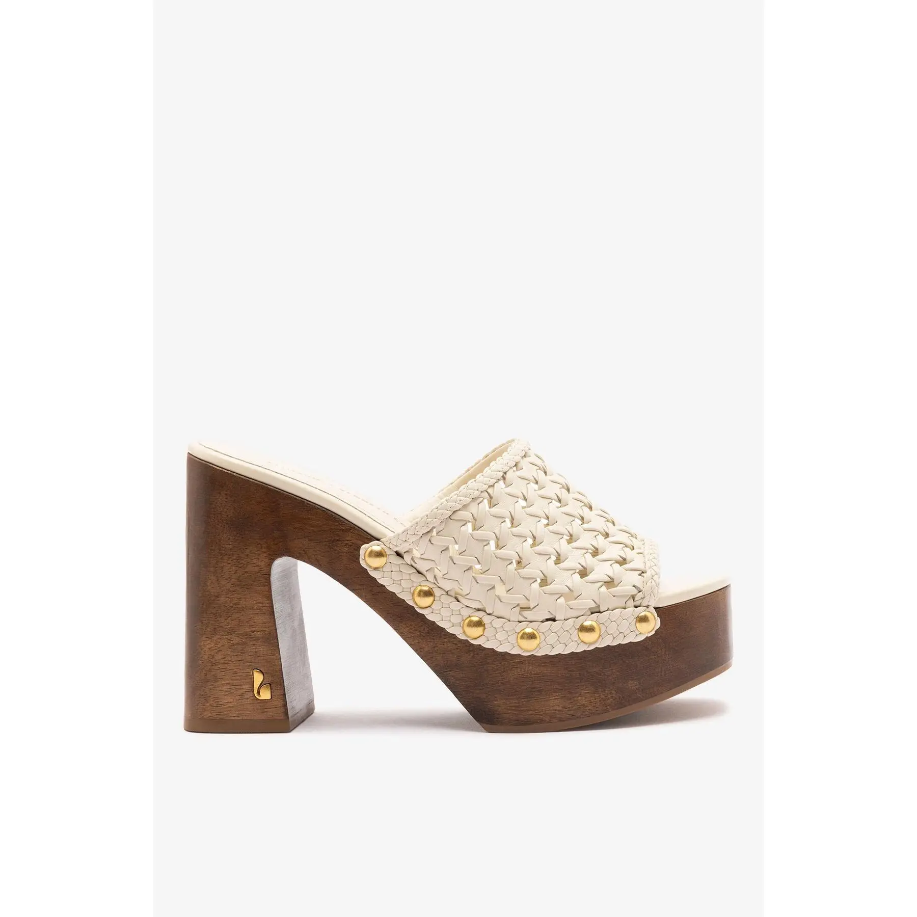 Larroudé x Kenneth Cole: Macrame Mule Ivory Leather