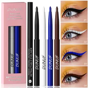 4Pcs Long Lasting Eyeliner Pencil Makeup Set Waterproof Eyeliner Pen Significantly Colored Quick Drying Formula Not Easy To Fade Cosmetic