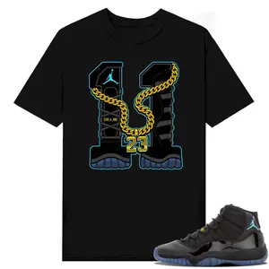 Unisex T-shirt To Match Sneakers Jordan 11 Retro Gamma - Retro-11. 100% Cotton for Casual Wear. Comfortable Summer Unisex T-Shirt to match Jordan Sneaker. Streetwear Style. urban outfitters
