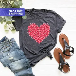 Double Heart Love Tee for Valentine's Day or Teacher Gifts
