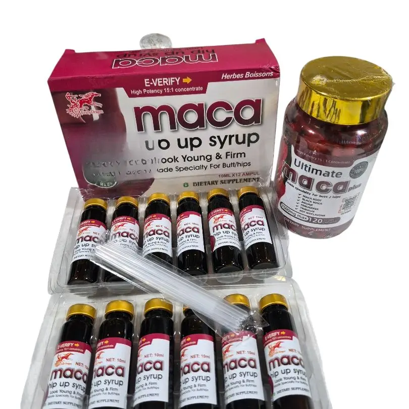 12pcs Maca Drink+120capsules maca Supplement Multivitamin Nutrients Dietary