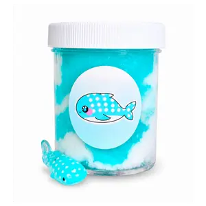 Gummy Shark Slime – Blue Raspberry Cream Jelly Cloud Slime with Charm Sprinkles