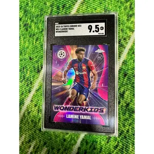 23-24 Lamine Yamal Topps Chrome UCC Wonderkids - SGC 9.5