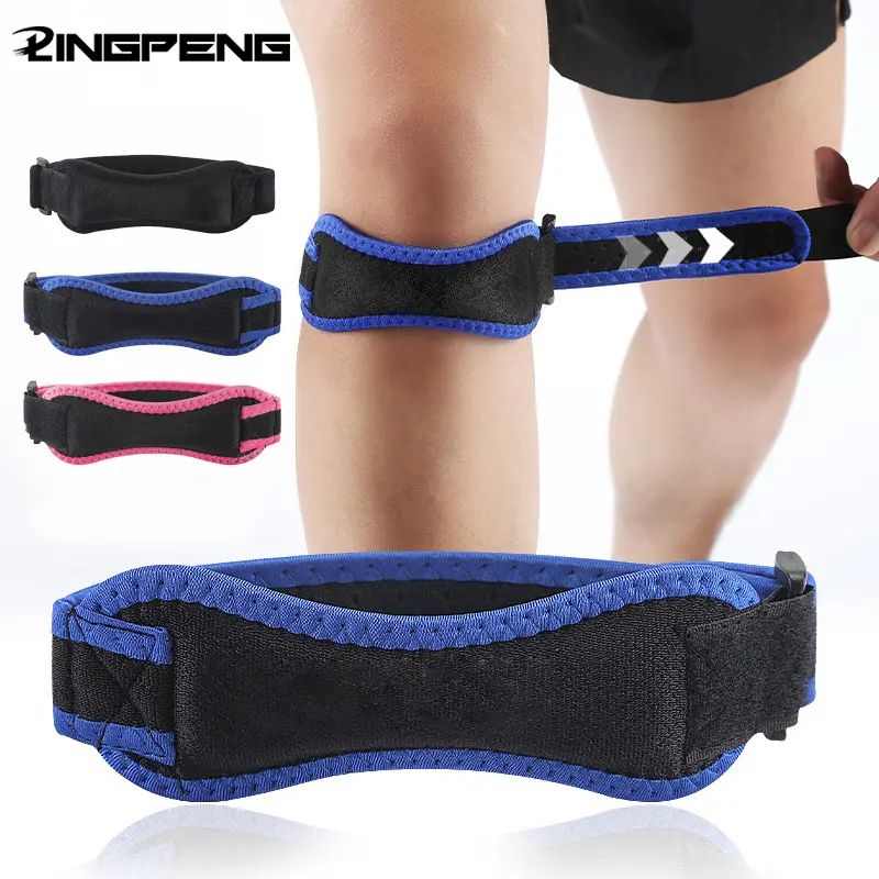 Adjustable Knee Belt, 1 Count Patellar Tendon Stabilizer Support Band for Running Jumper Gym Squat, Sports Knee Pad for Men & Women, Patellar Knee Brace, Knee Supports