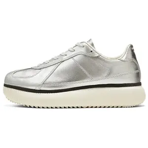 Onitsuka Tiger Delecity Leather Low-Top Casual Sneakers for Men and Women - Comfortable, Trendy, Durable, Silver Trending Shoes, House White Official Shoes to Get / Maison Mihara Verifiable, with credentials and supporting global authentication