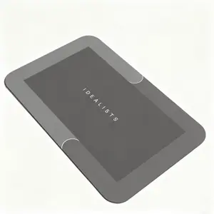 Super Absorbent Diatomaceous Earth Bath Mat – Quick Drying, Non-Slip, Stain Resistant Rubber Backed Bathroom Rug for Shower, Tub, Laundry, Bedroom, Kitchen, and Living Room Use – Dark Gray