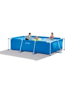 Rectangular Metal Frame Pool Set