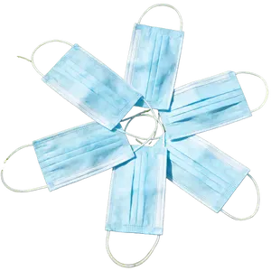 Fresh blues disposable mask blends with nature, allowing for free breathing during outdoor activities and practical appearance